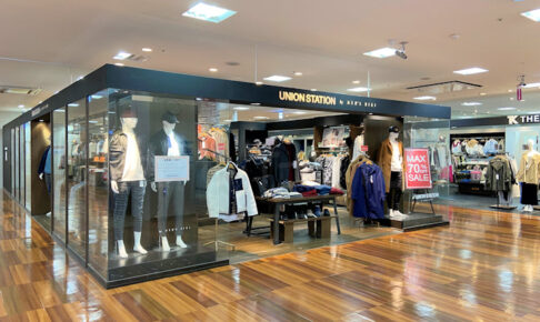 明石ビブレ4階のメンズファッション「ユニオンステーション」で閉店セール実施中