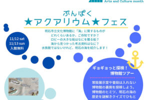 明石市立文化博物館で海のイベント「ぶんぱく★アクアリウム★フェス」入場無料