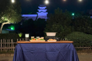 明石公園のオープンカフェ「TTT」でこたつに入りながら楽しむ冬のビアガーデン＆鍋