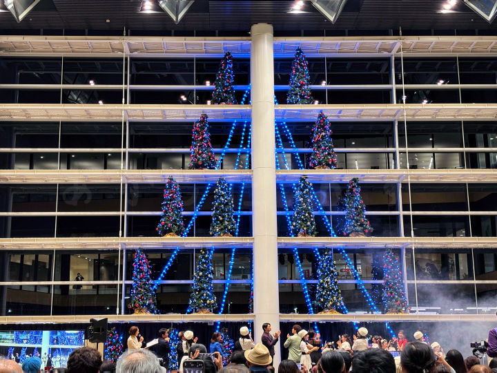 パピオスあかしクリスマスツリー点灯式