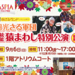 アスピア明石に日光さる軍団がやってくる！9月6日に猿まわしの特別公演