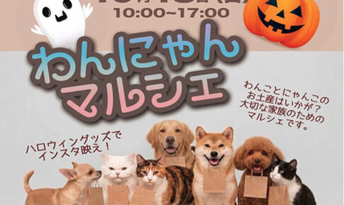 明石ビブレで「わんにゃんマルシェ」10月18日開催！かわいい犬猫グッズが大集合